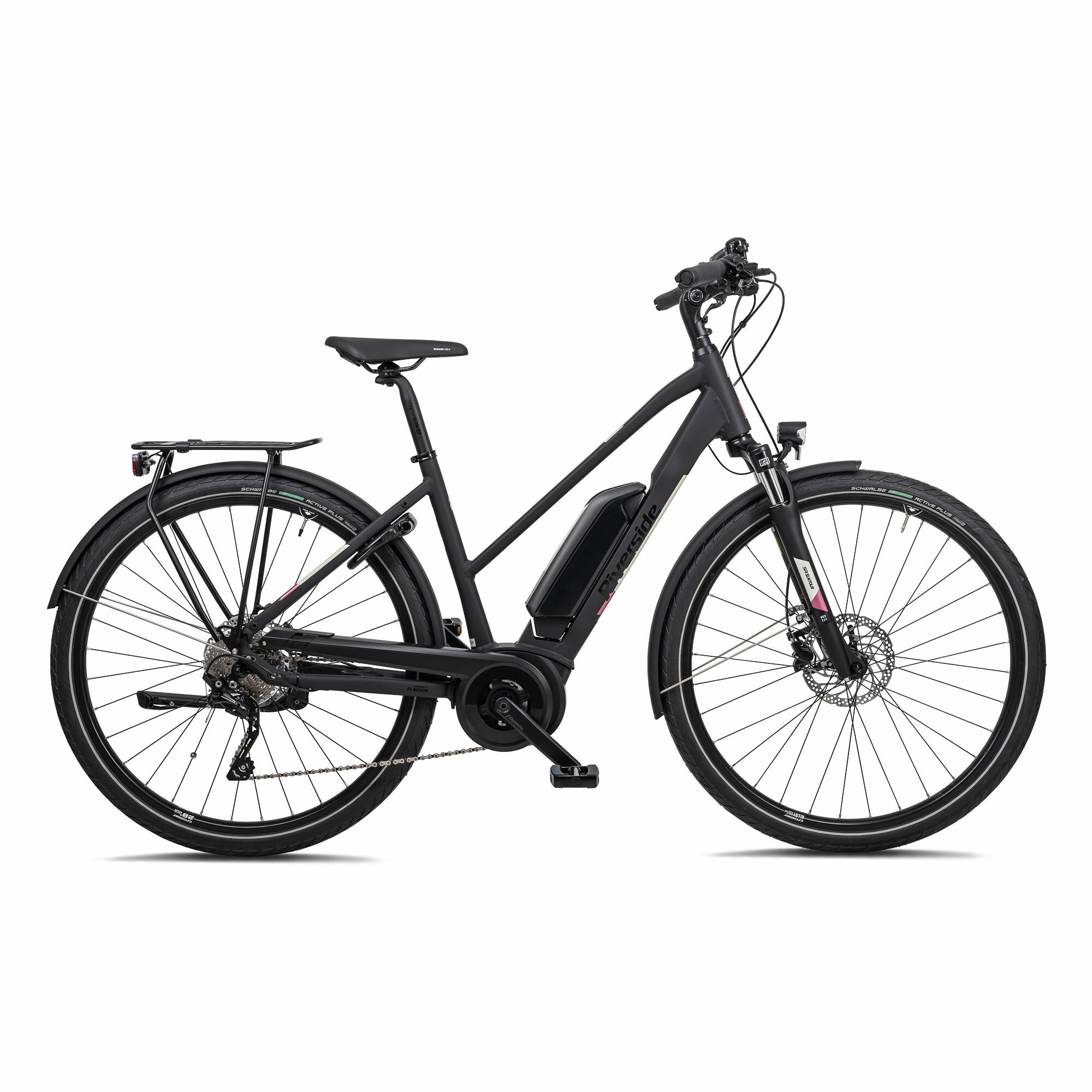 RIVERSIDE E-Bike City Trekking 28 Zoll ETR 500 Bosch Active Line+ 500 Wh Damen