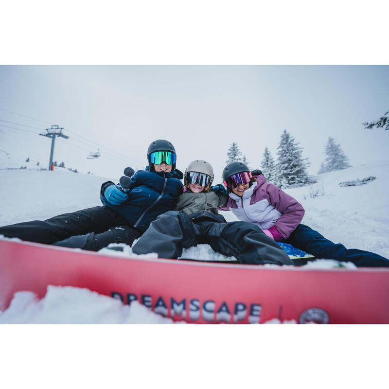 Geacă lungă și foarte rezistentă snowboard SNB 500 KAKI BĂIEȚI