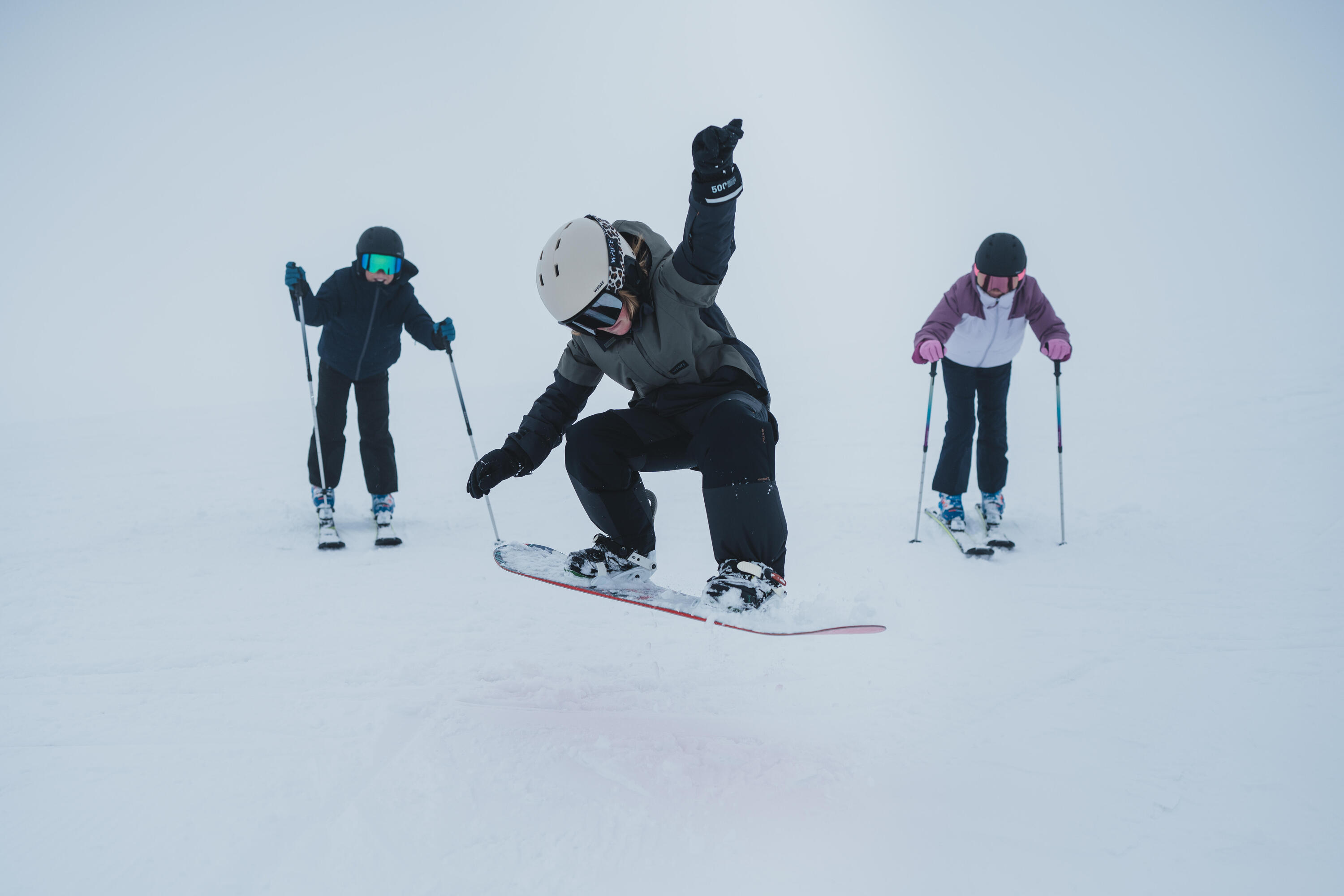 Bâtons de ski ajustables enfant, 500 Safety 10/16