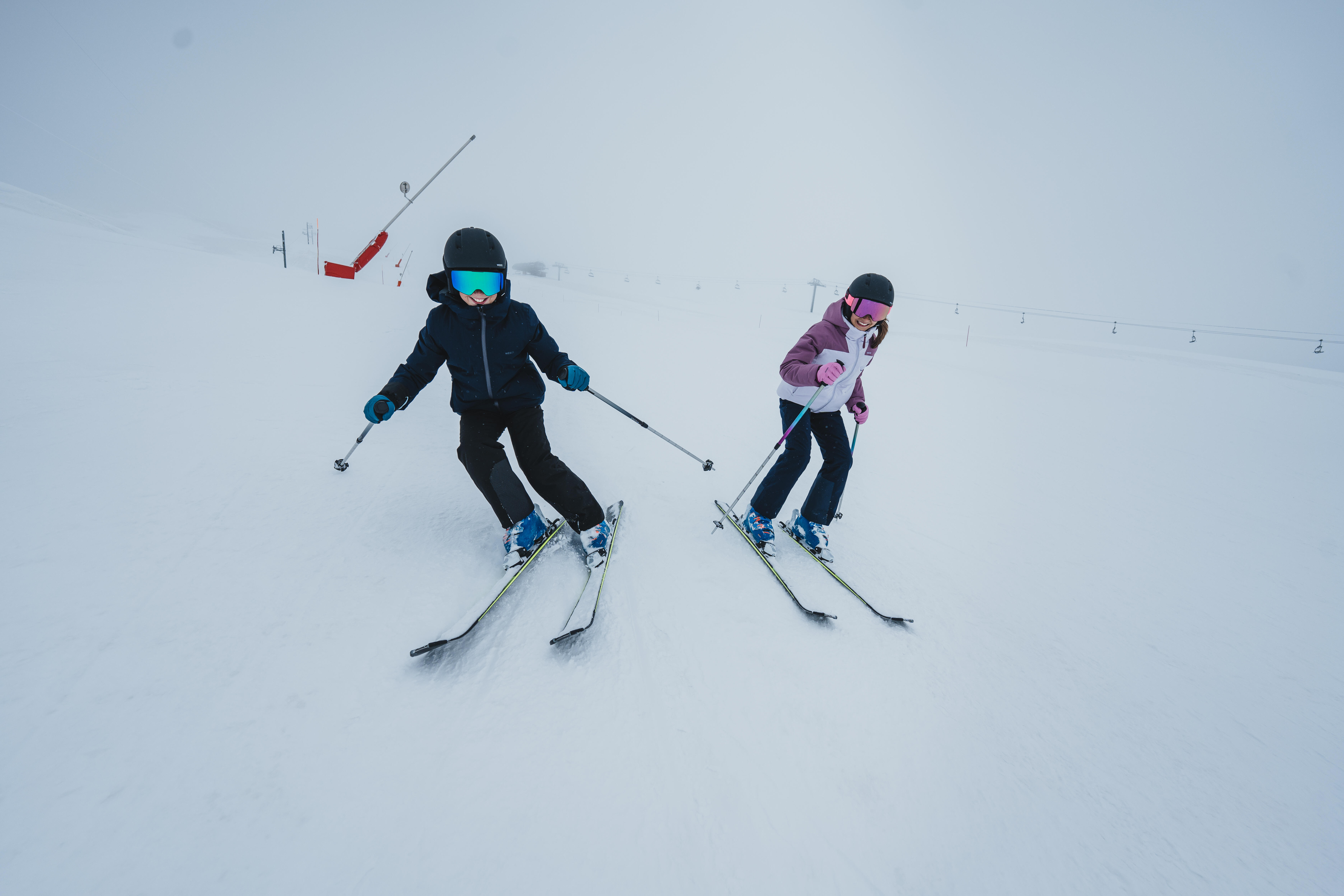 Kids’ Adjustable Ski Poles - 500 Safety - WEDZE