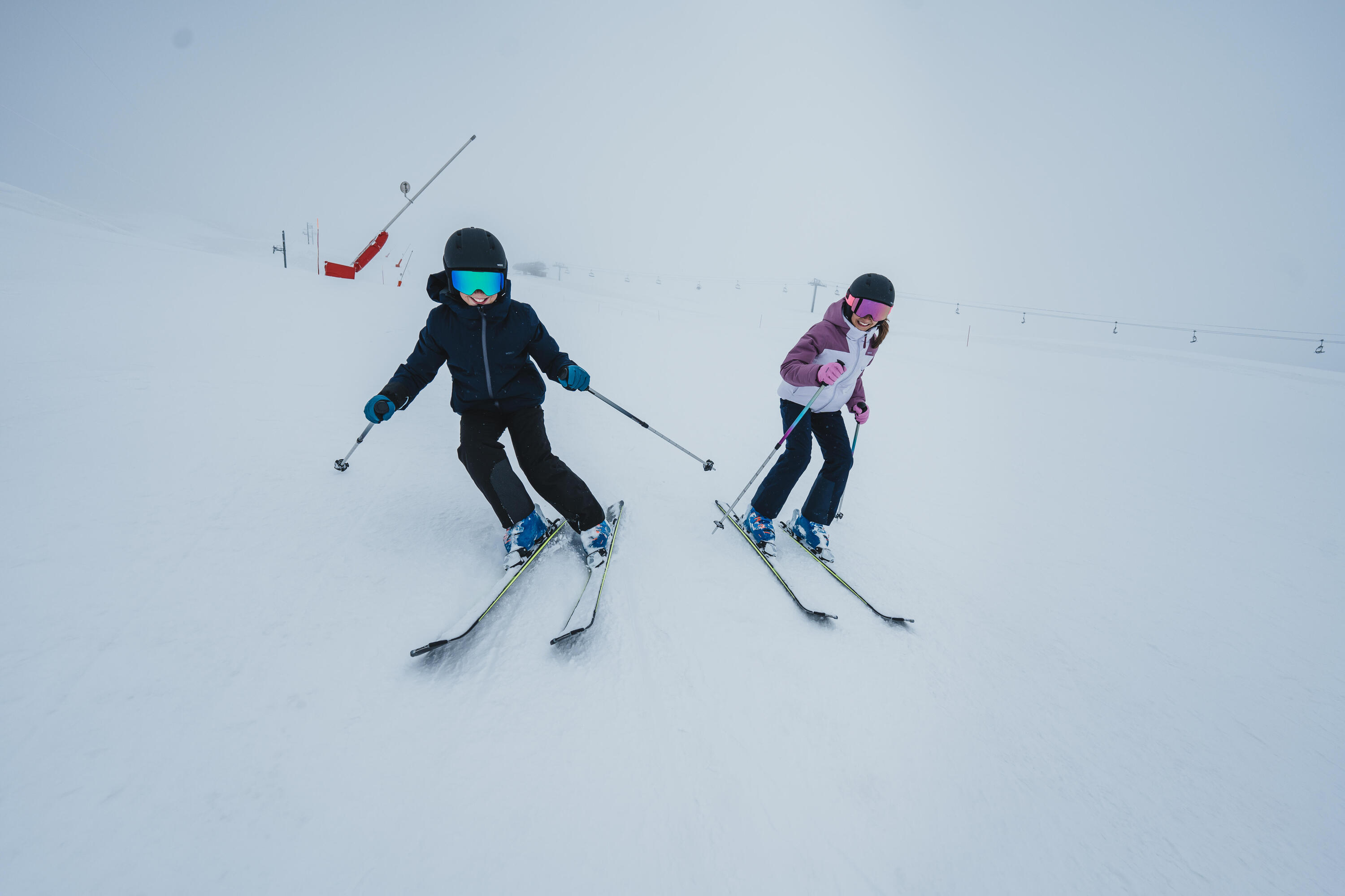 Bâtons de ski ajustables enfant, 500 Safety 9/16