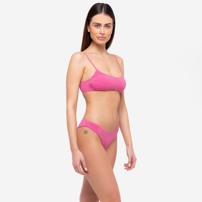 Bikini donna bralette + slip brasiliano lux Le Blu rosa