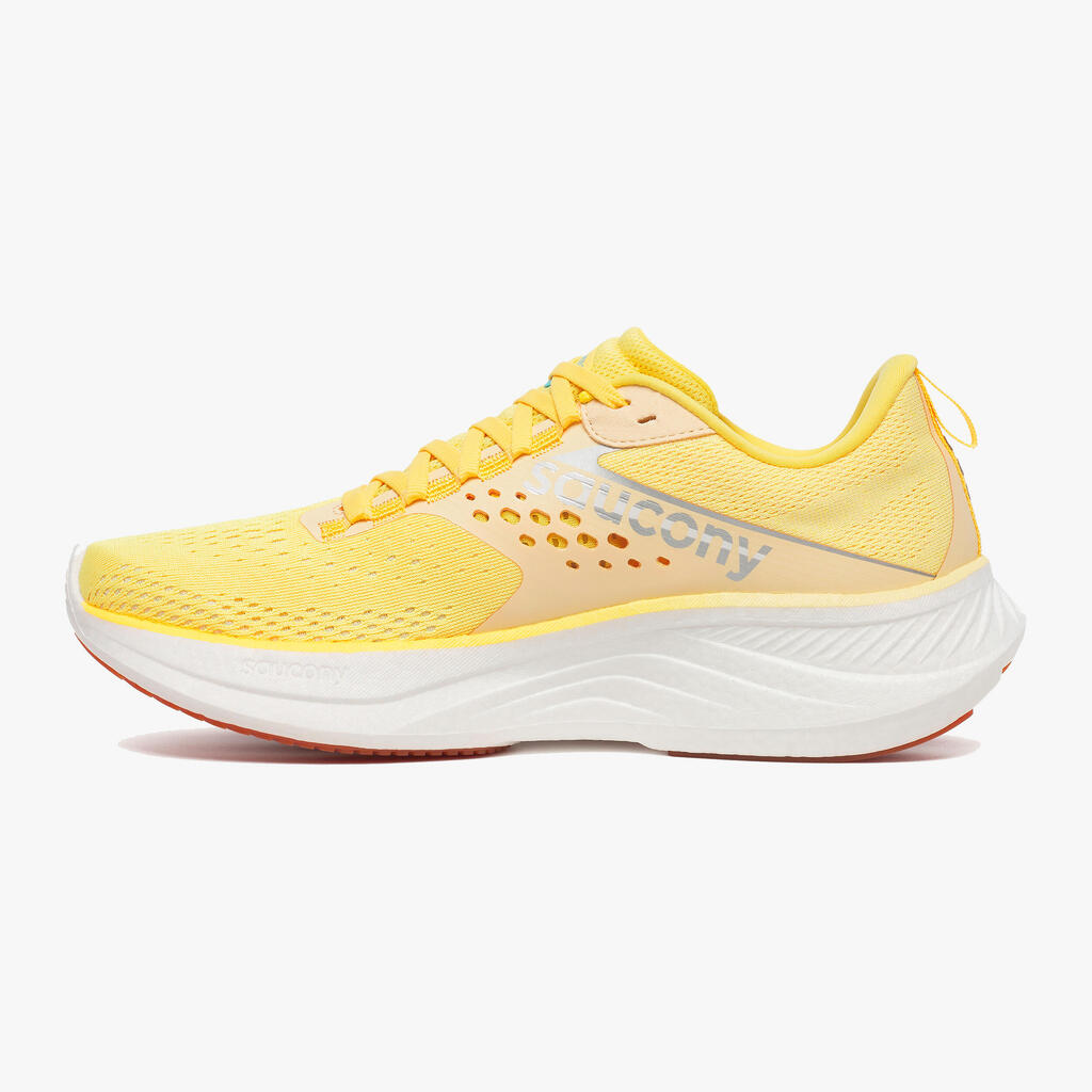 WOMEN'S SAUCONY RIDE 17 RUNNING SHOES - YELLOW