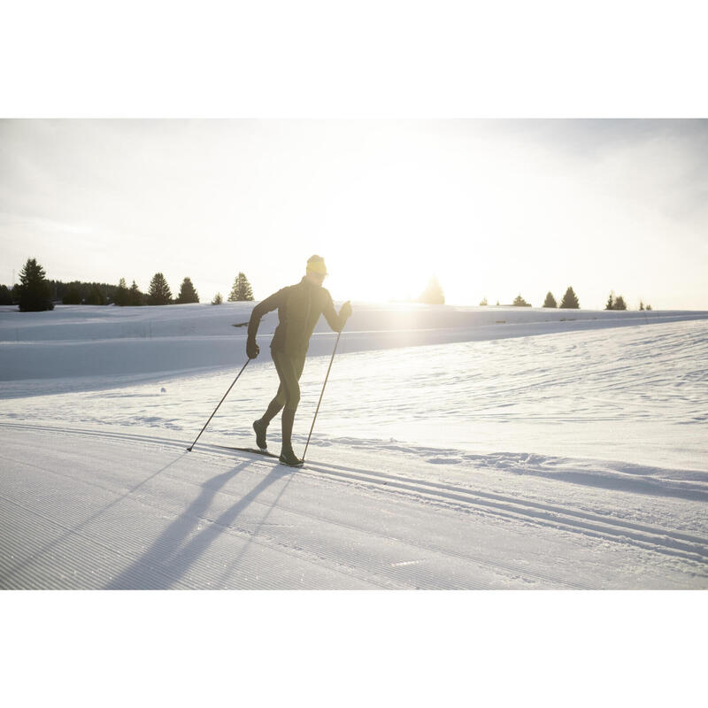 Veste de ski de fond homme, JACKET 500 kaki