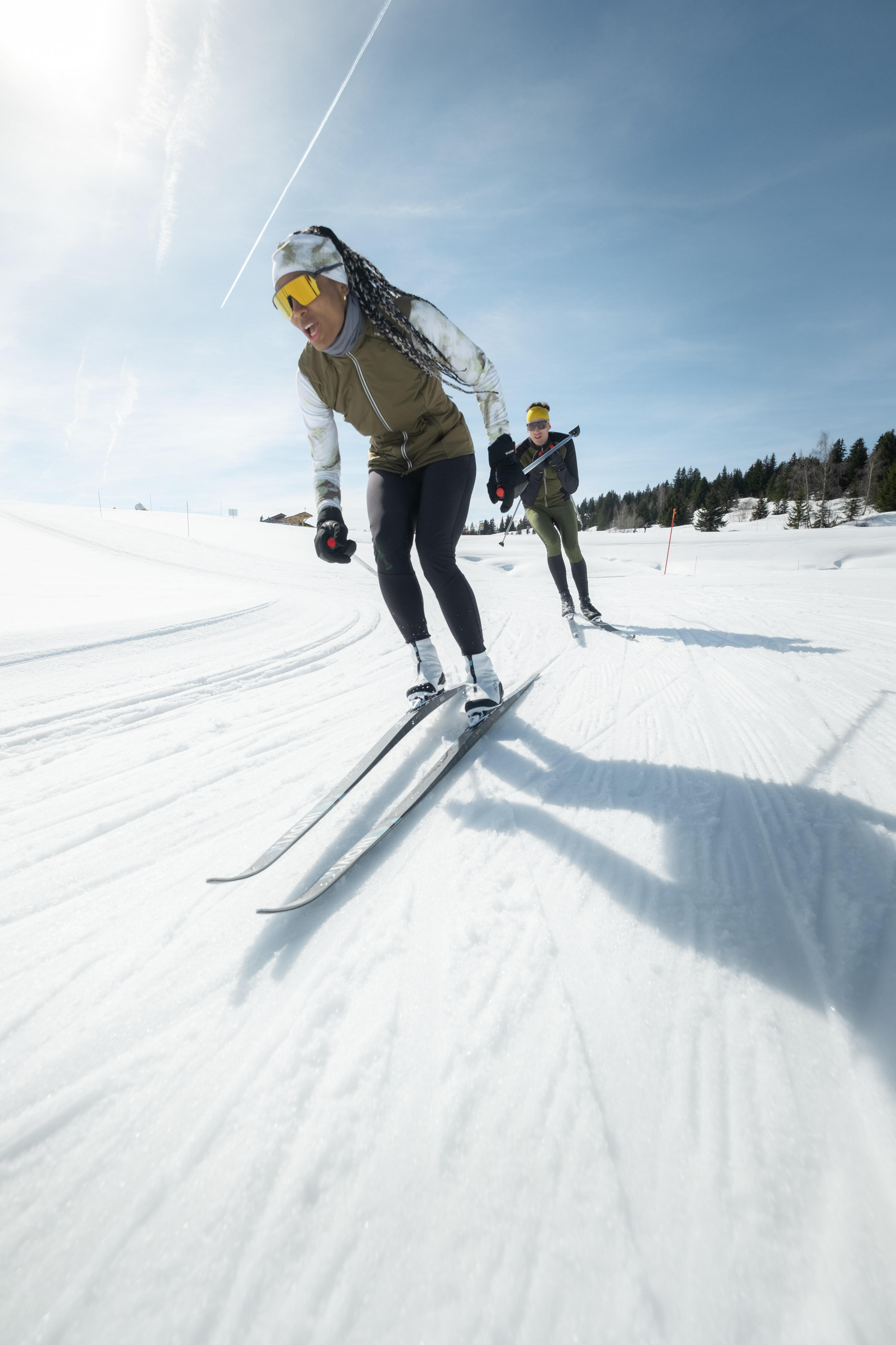 Collant de ski de fond coupe-vent femme, 500 7/10