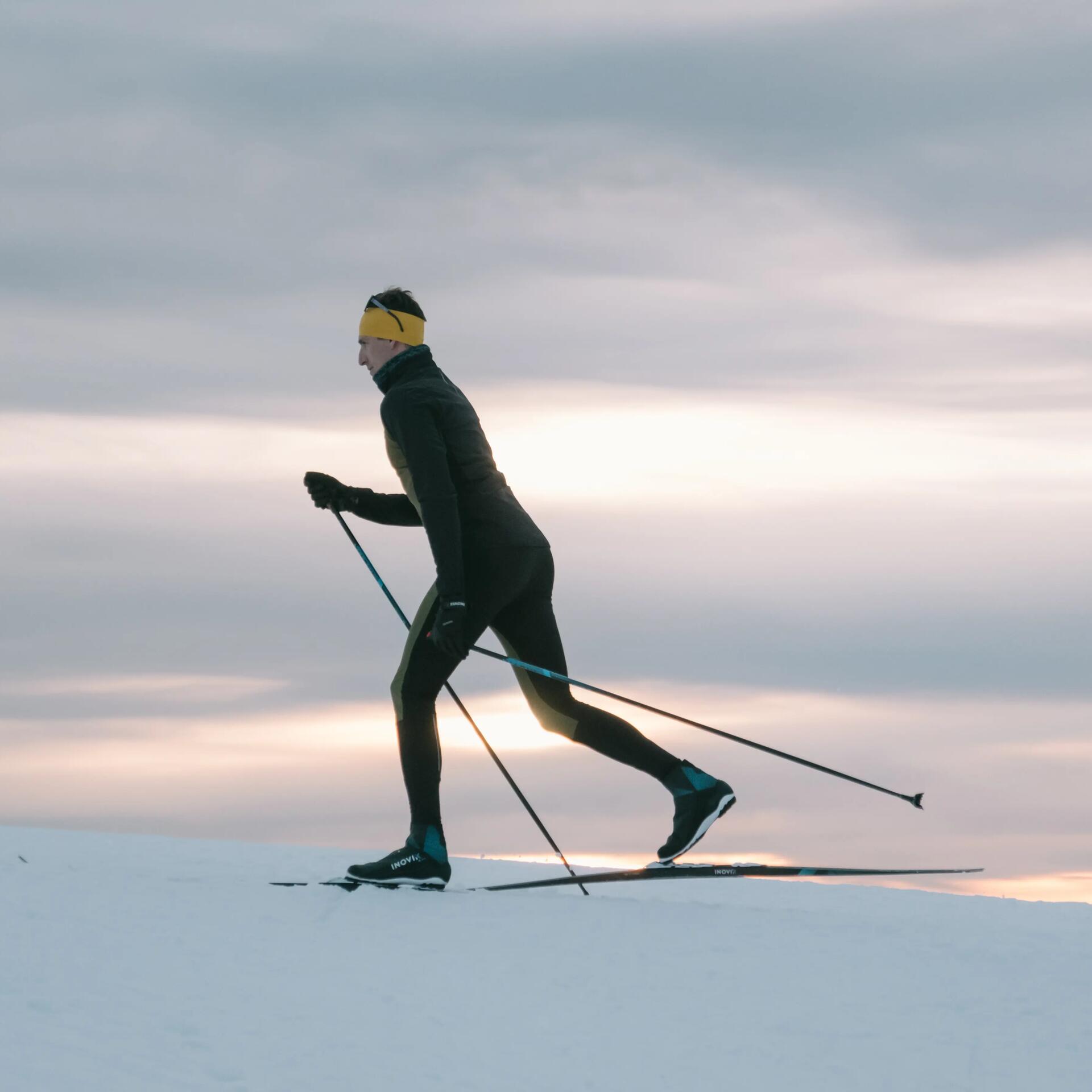 man cross-country skiing decathlon