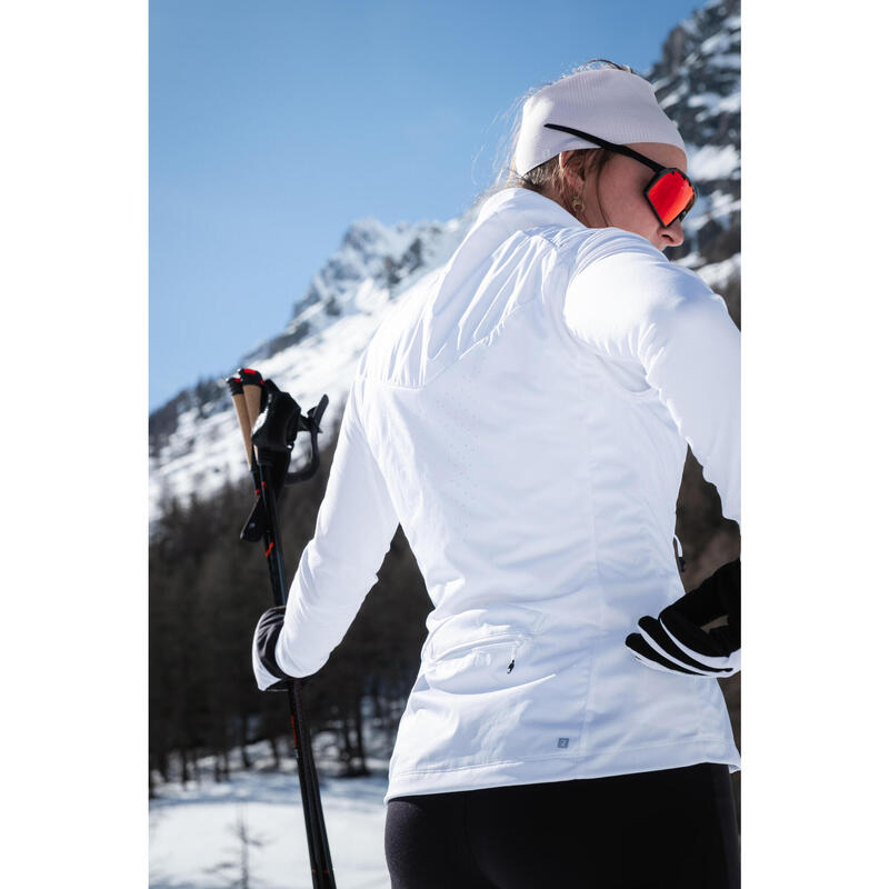 Veste de ski de fond femme - JACKET 550 - blanc