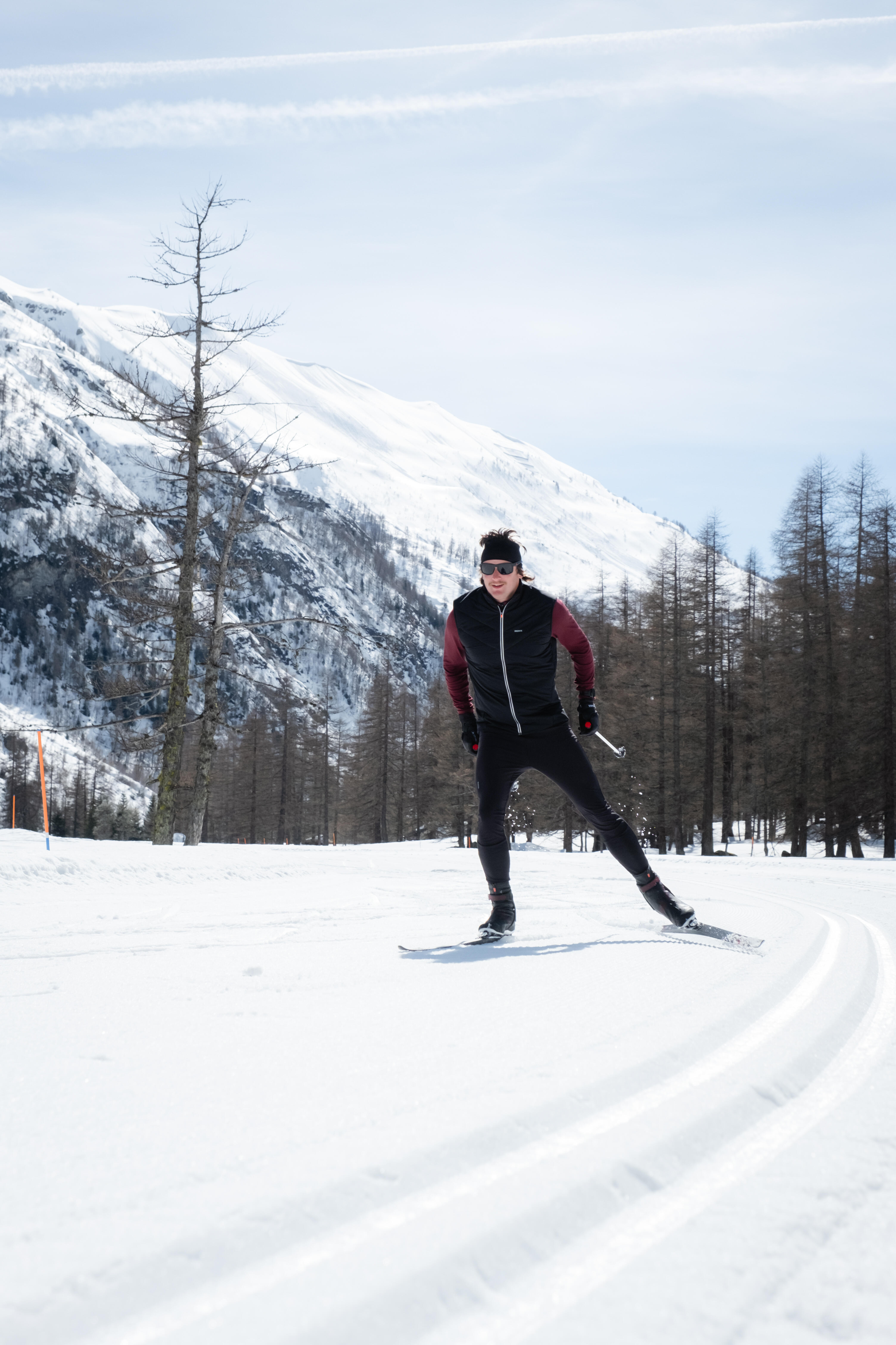 Men’s Windproof Cross-Country Ski Tights, 500 - WEDZE