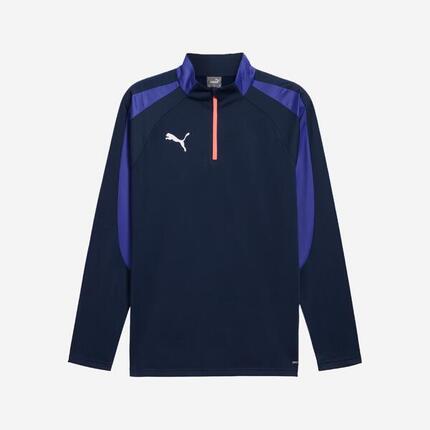 Damen/Herren Fussball Sweatshirt - Puma IndivLiga 24 marineblau