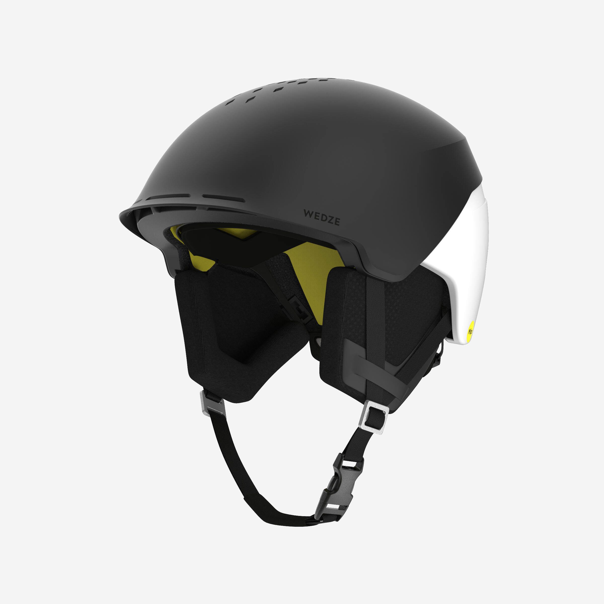 WEDZE Skihelm Erwachsene Freeride - FR900 Mips schwarz/weiss 