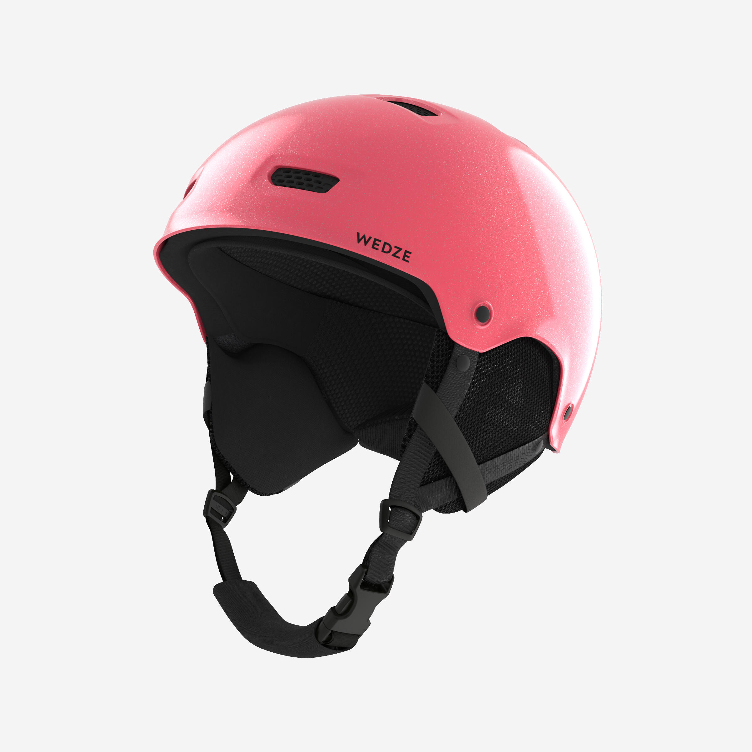 Adult and child ski and snowboard helmet - H-FS 300 pink glitter