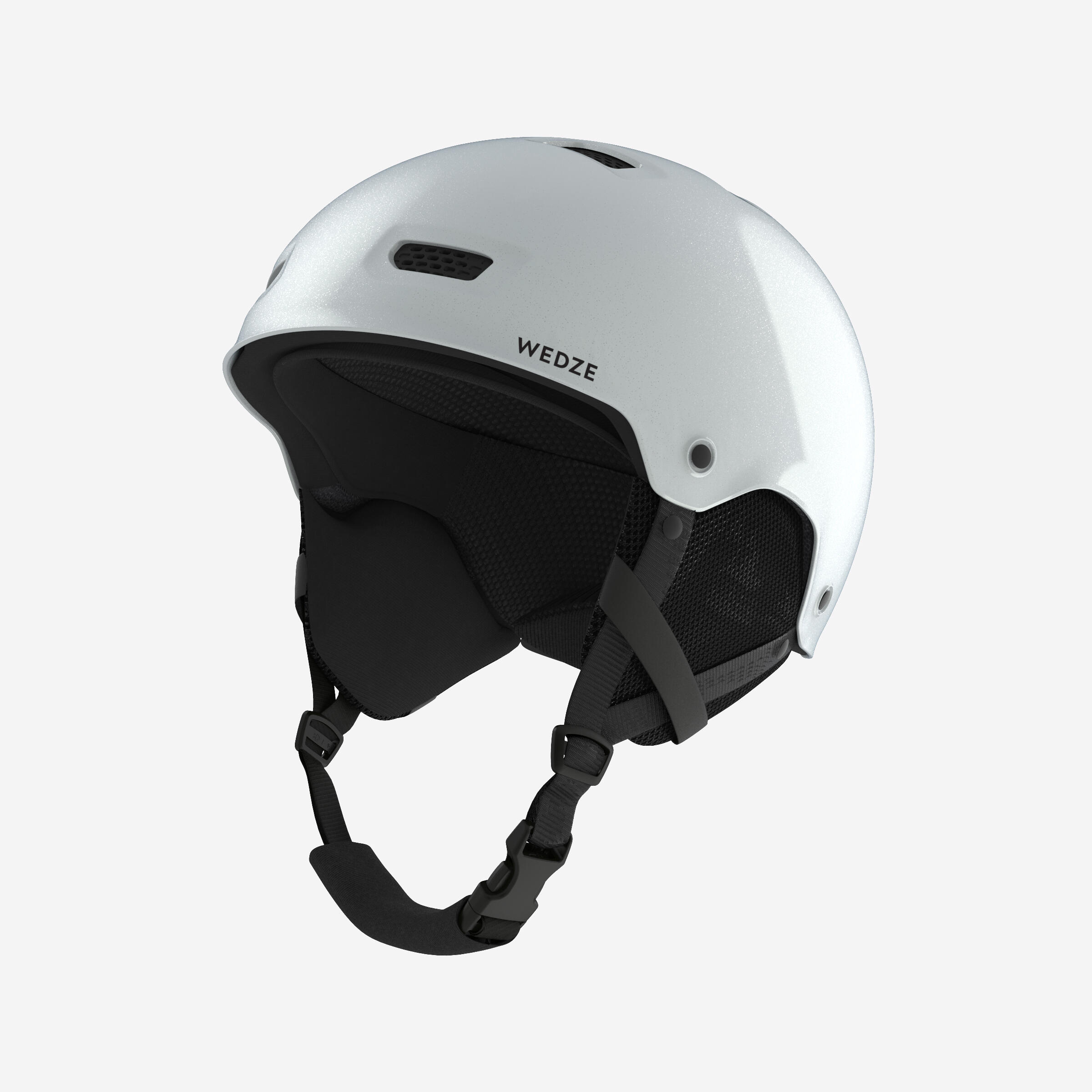 Adult juniors ski and snowboard helmet H FS 300 silver glitter Decathlon