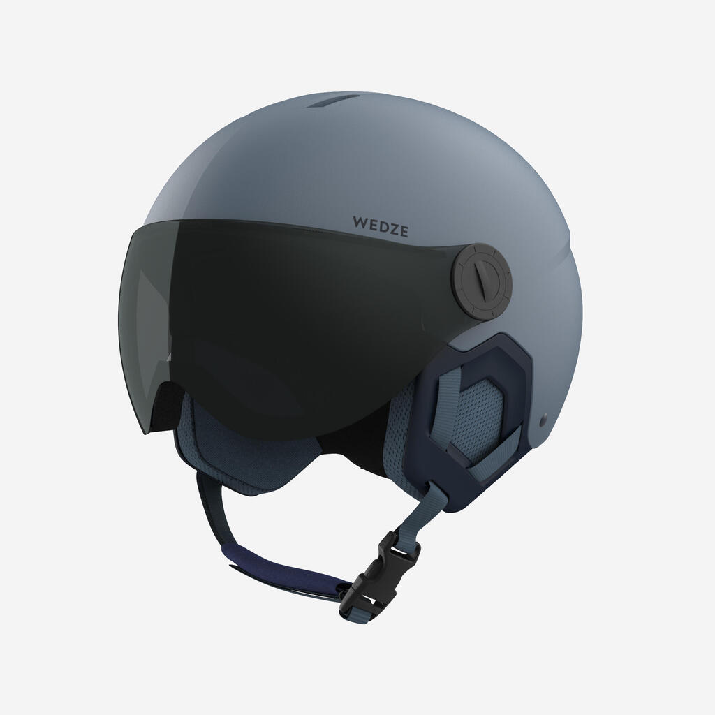 Kids’ ski helmet, H-Kid 550 - Blue-Grey