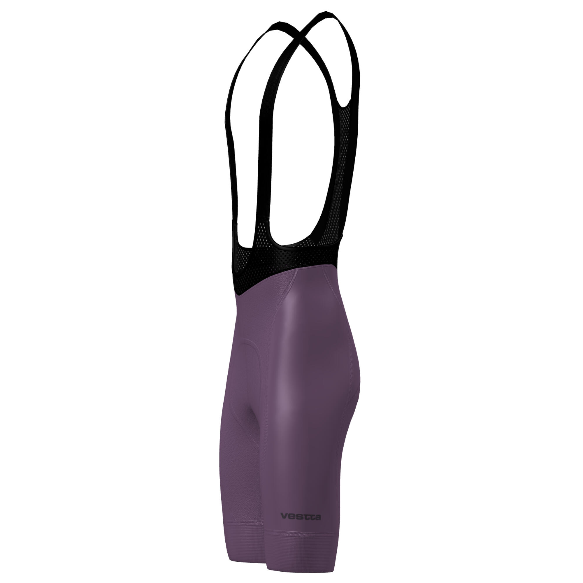 Culotte ciclismo corto con tirantes Unisex Vestta Pro Essential Burgundy 24 8/9