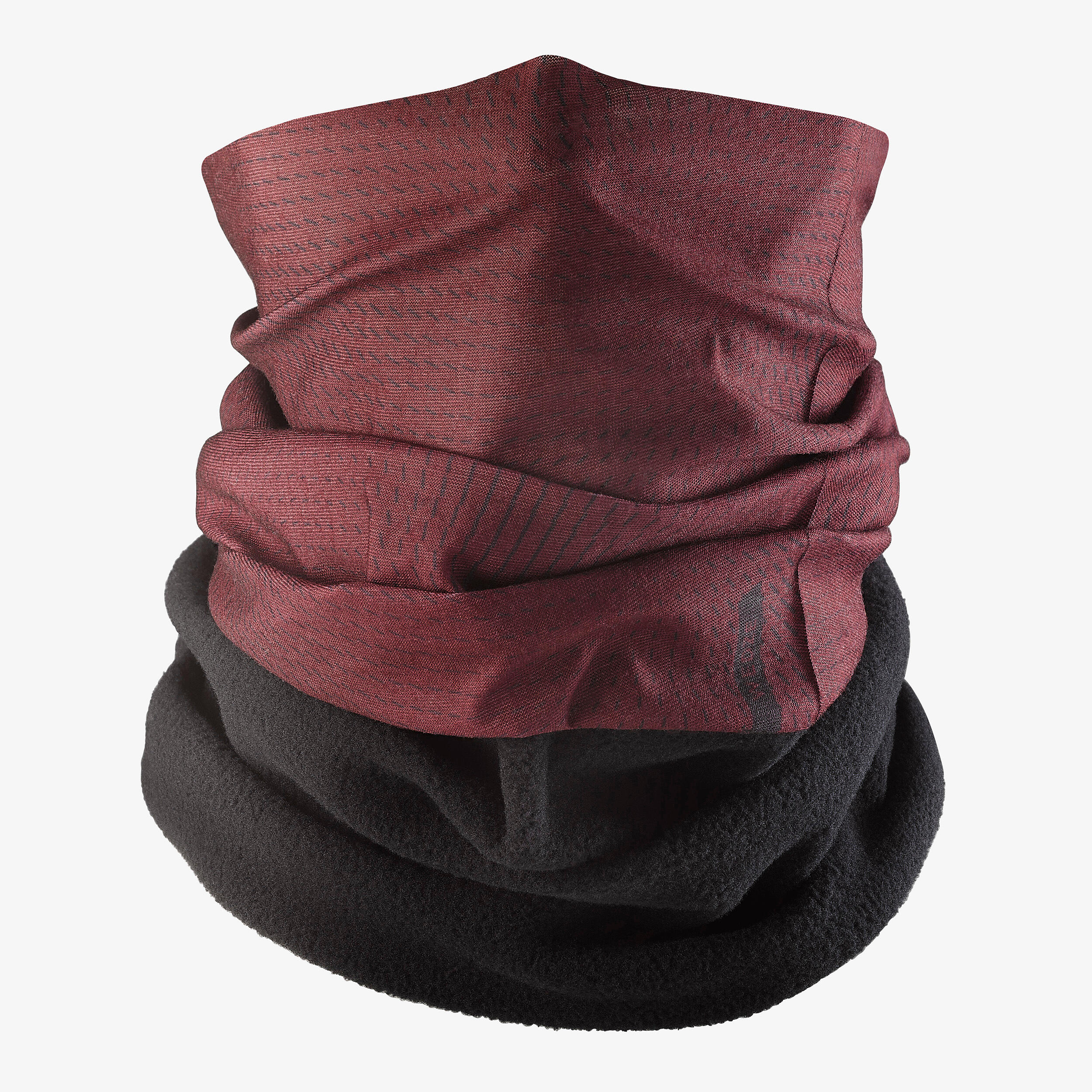 Adult ski neck warmer, HUG 500 - Maroon