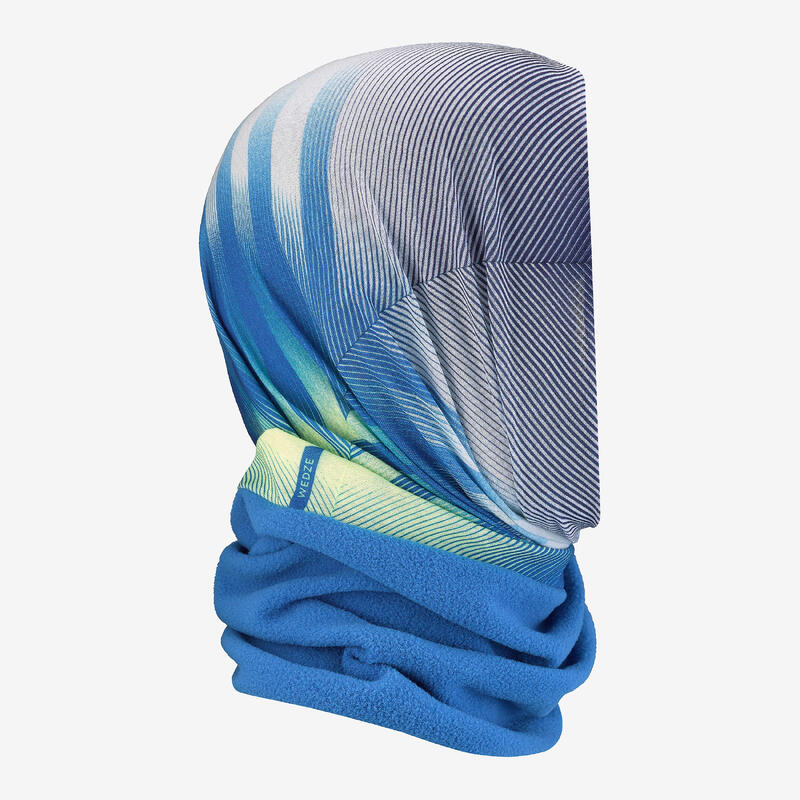 Cache cou de ski adulte, HUG 500 bleu
