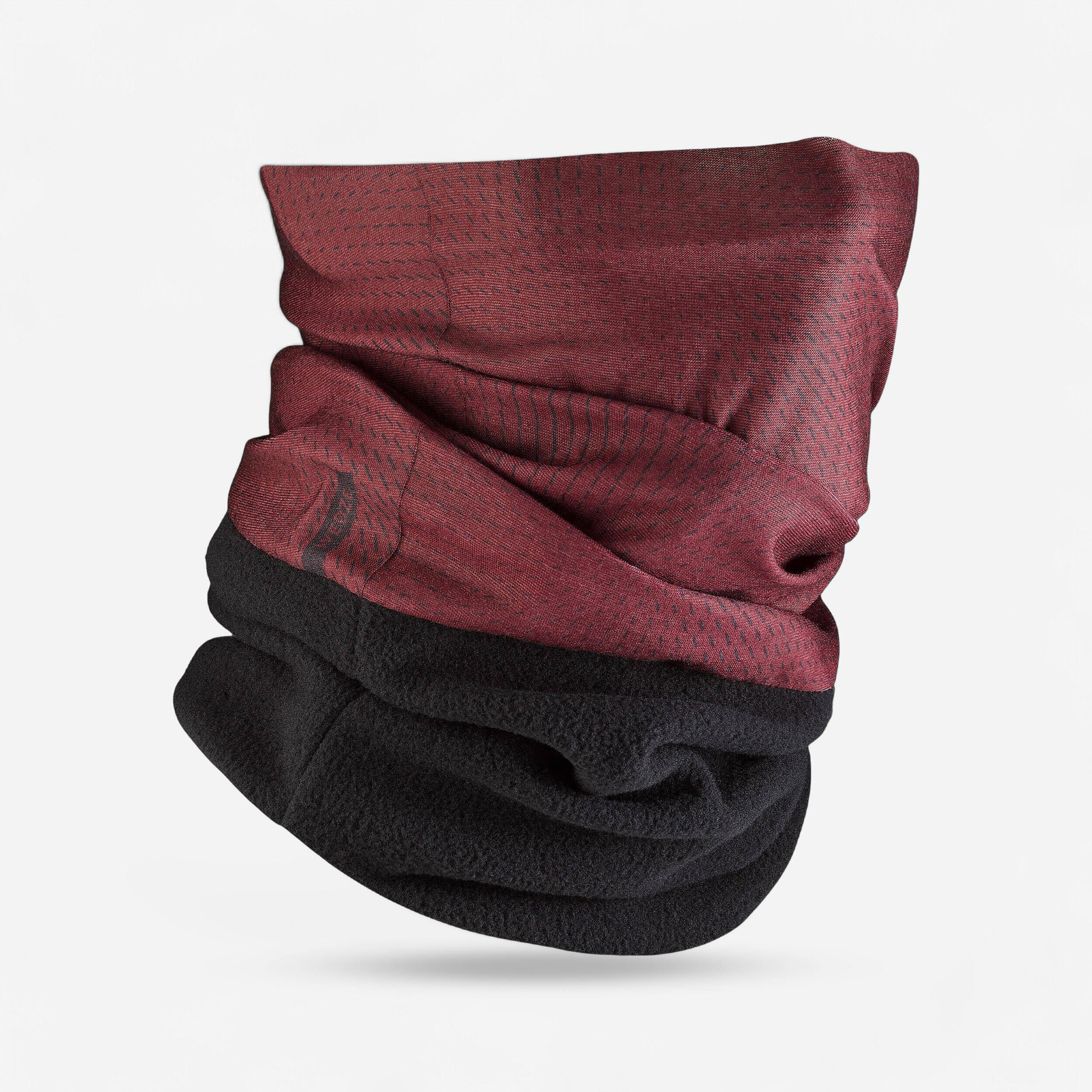 Adult ski neck warmer, HUG 500 - Maroon -  1