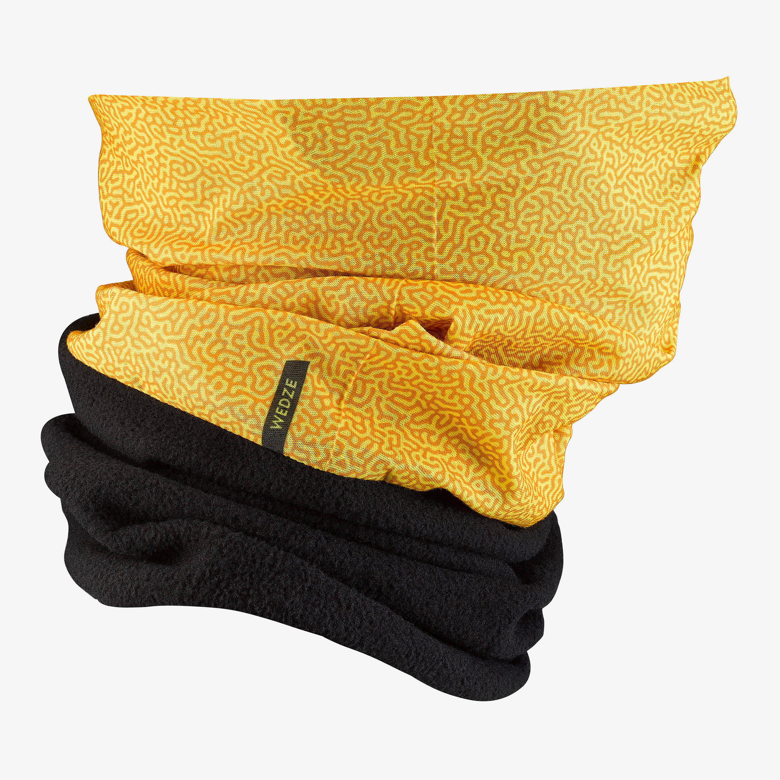 Adult ski neck warmer, HUG 500 - Ochre -  2