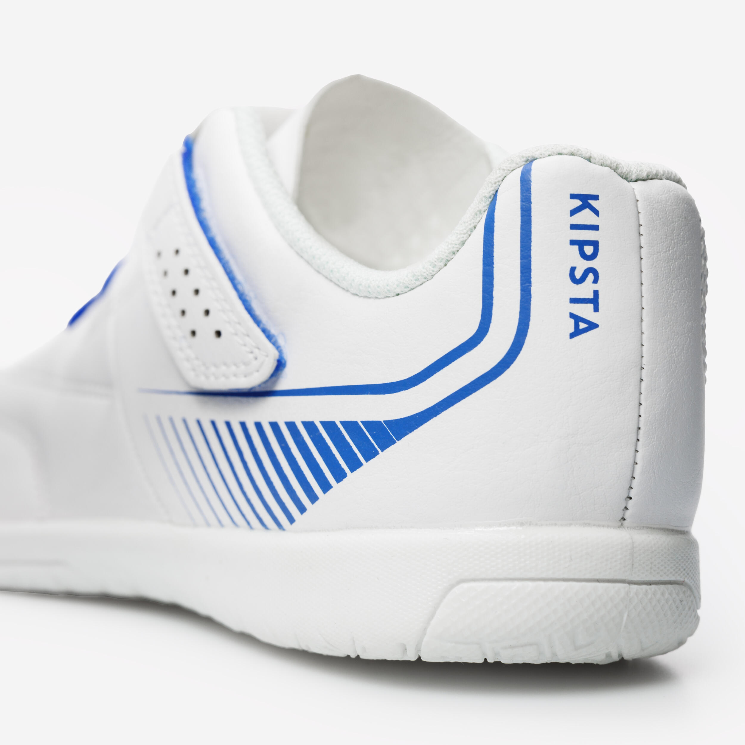 Zaalvoetbalschoenen kind IN 100 klittenband wit 5/6