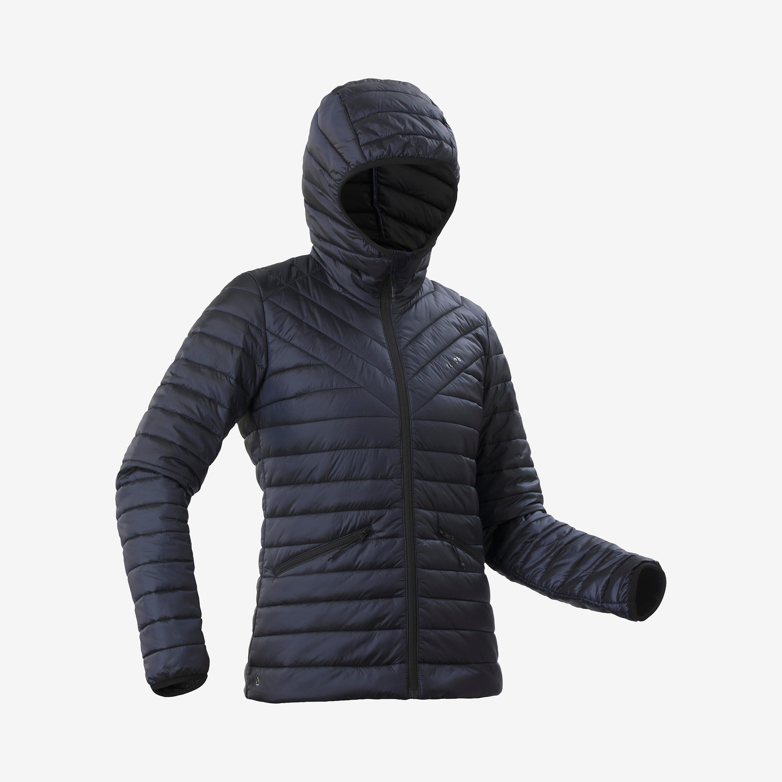 Skijacke Daunenjacke Damen leicht und warm - 500 blau/schwarz 8/8
