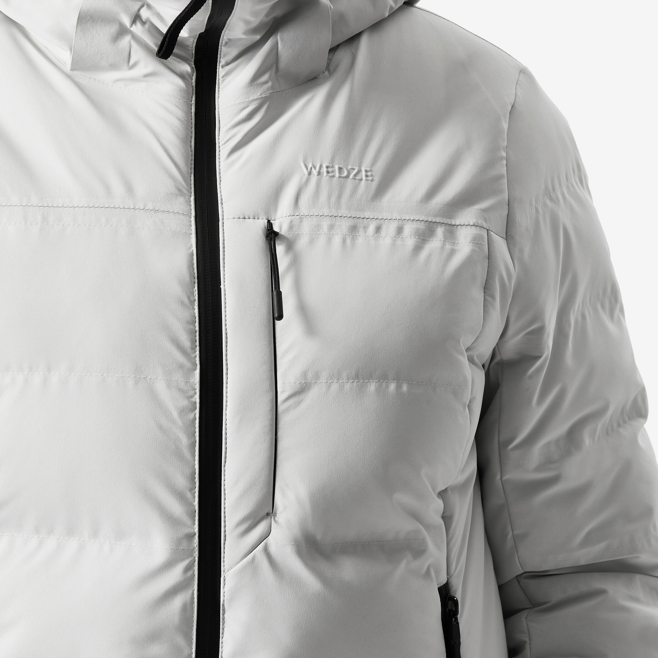 Manteau de ski matelassé chaud et imperméable femme, Warm 500 - WEDZE