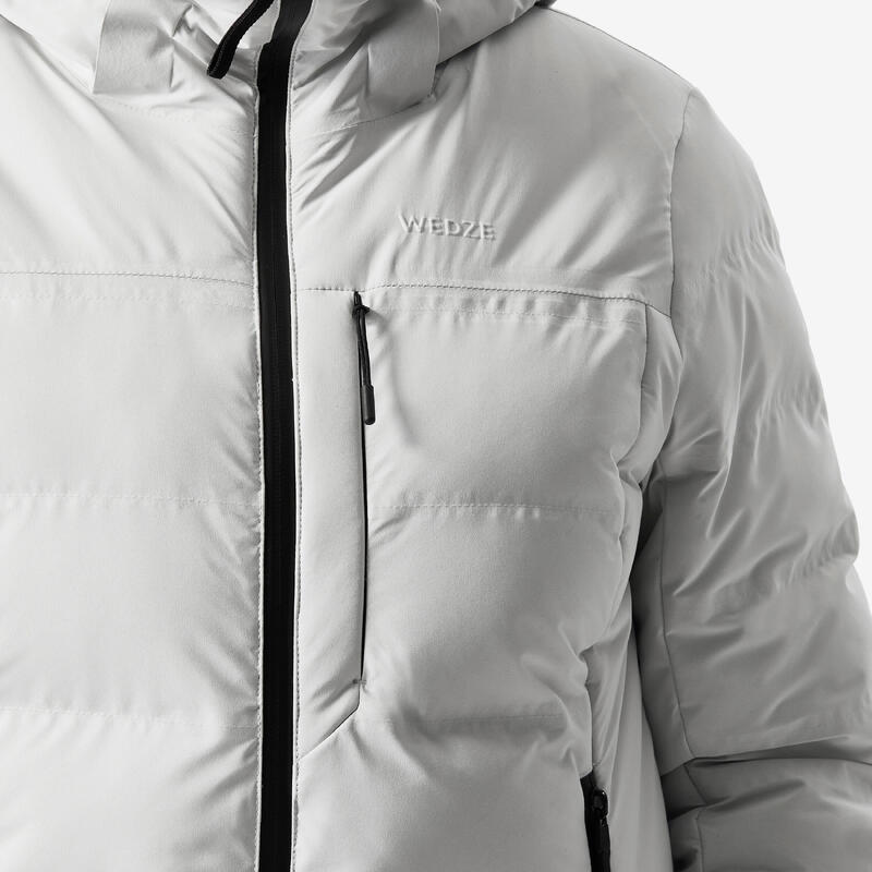 Kadın Şişme Kayak Montu - Bej - 500 Warm