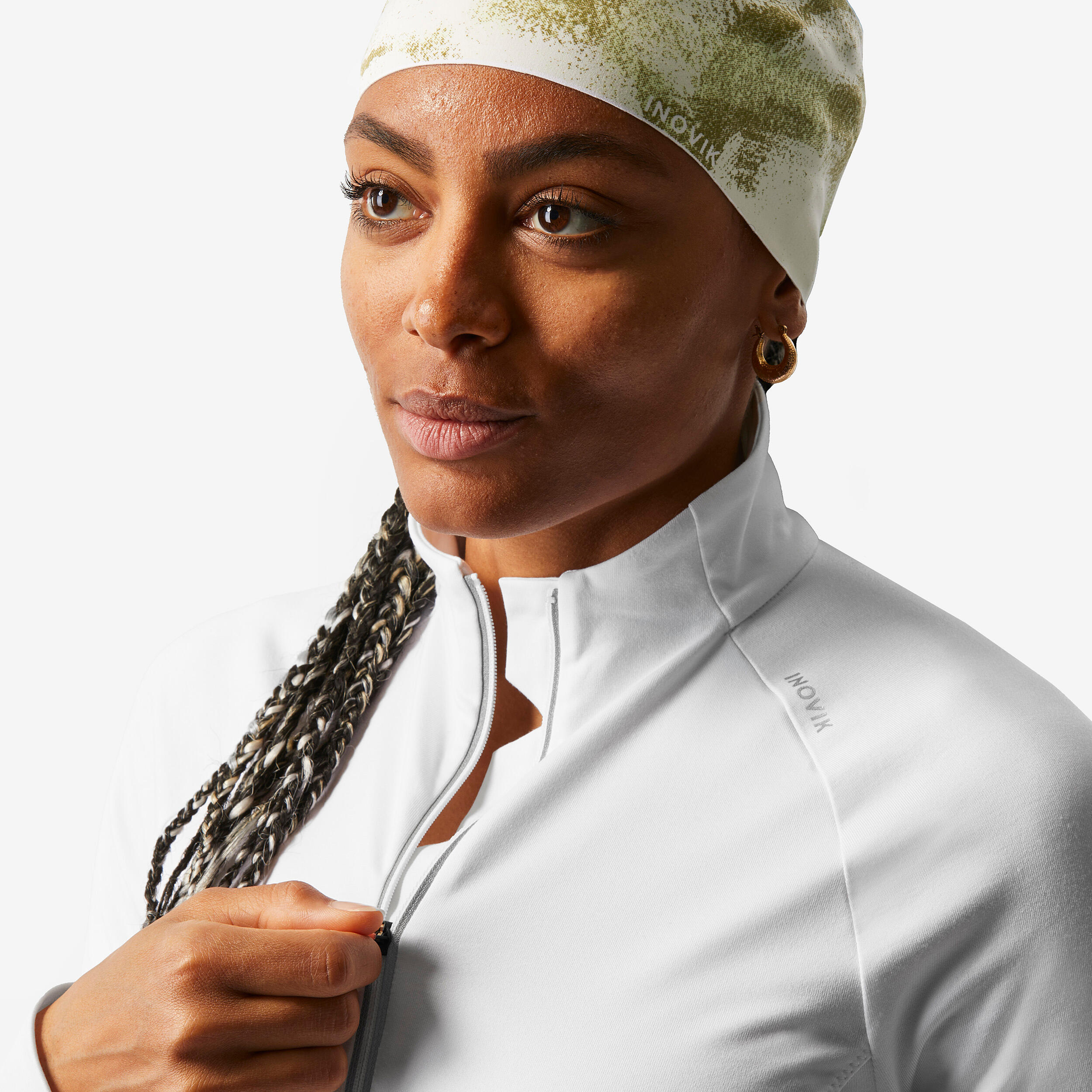 Langlaufshirt Damen langarm - XC S 100 weiss  4/5