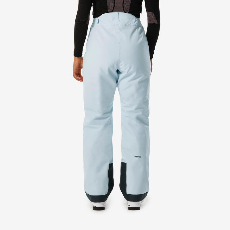 Pantalon de snowboard chaud et confortable femme, SNB 100 bleu glacier