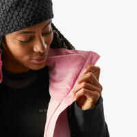 Women's Warm and Waterproof Ski Jacket 500-Pink and Black