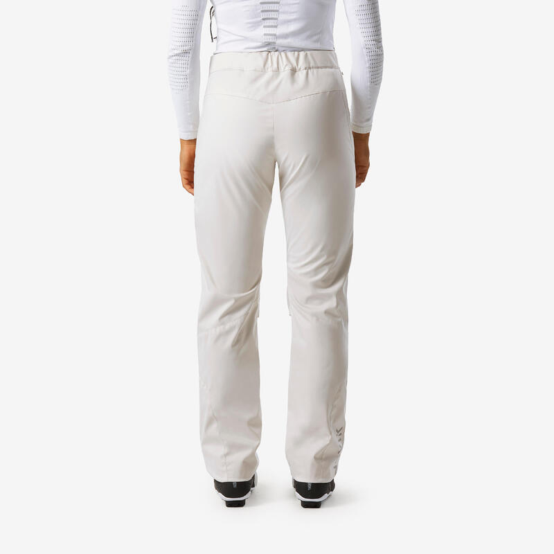 Surpantalon de ski de fond femme, OVERP 150 beige