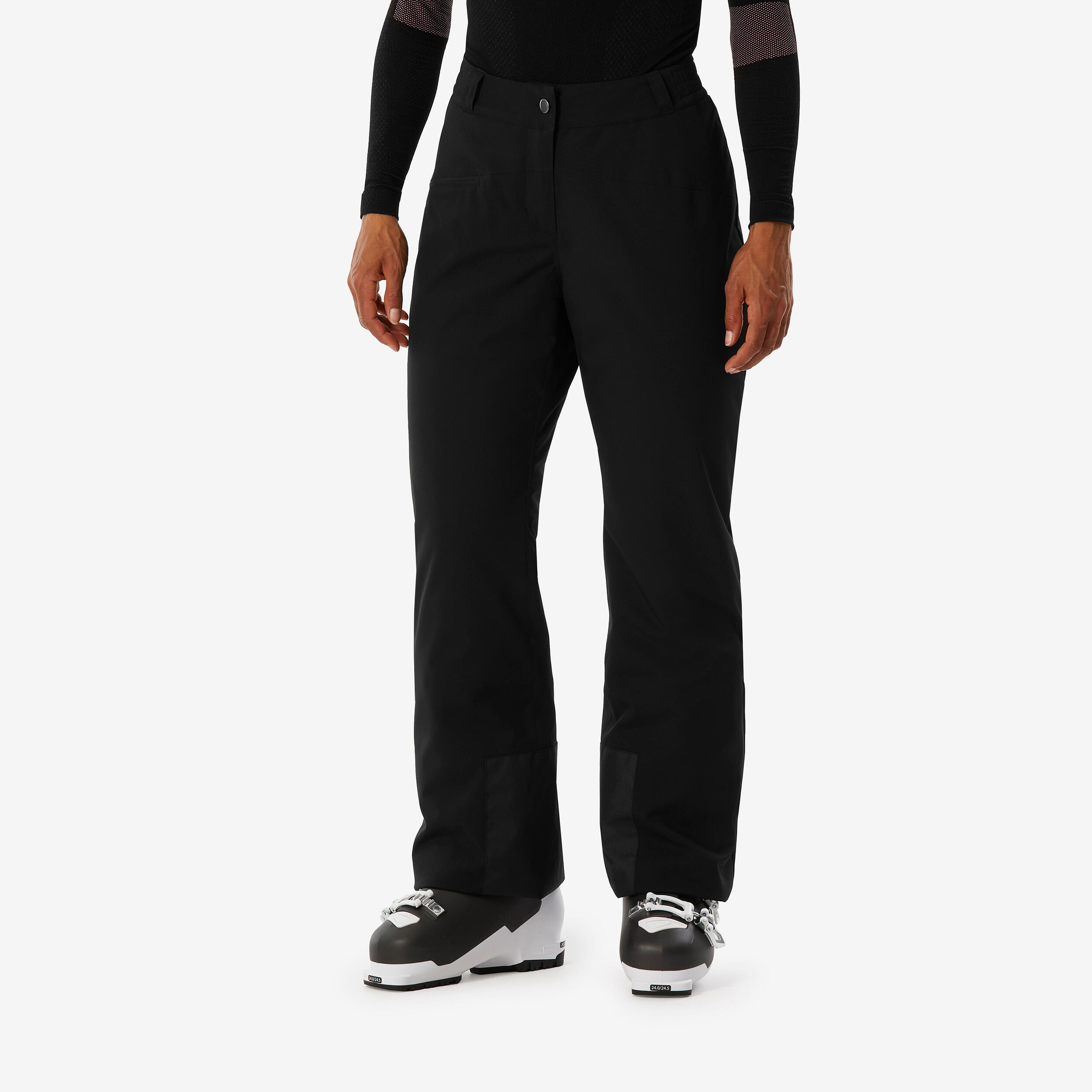Warm Women Ski Trousers 100 - Black
