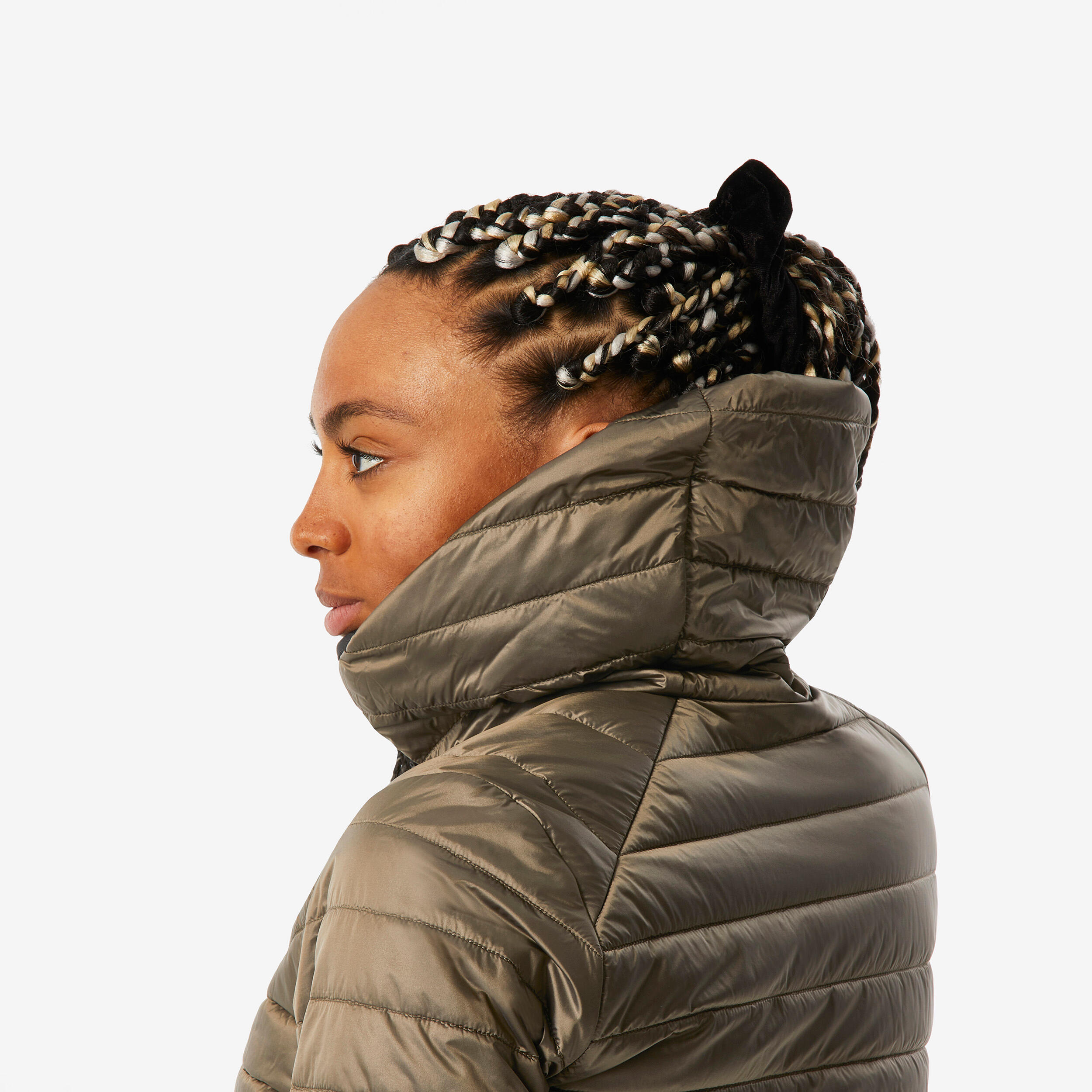 Chaqueta acolchada de esquí y nieve perlante Mujer Wedze SKI500 4/5