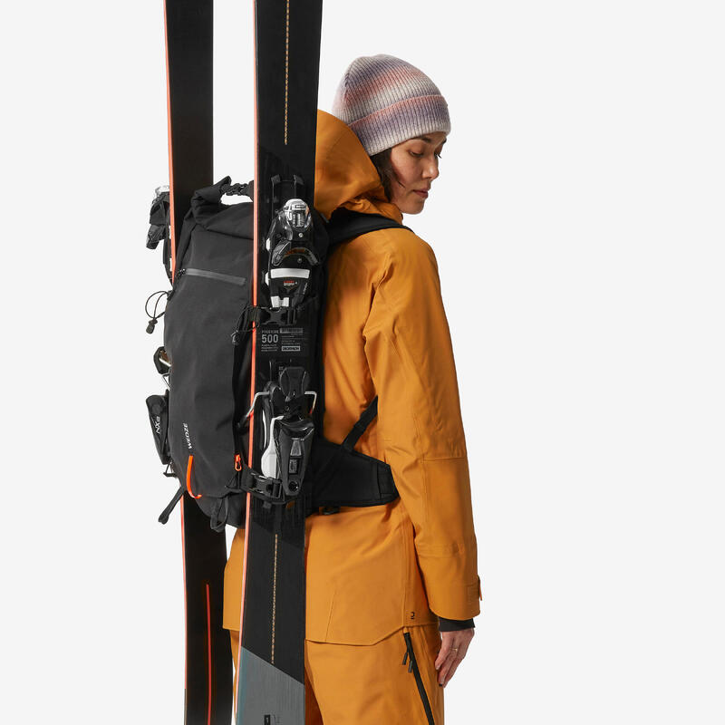 Rucsac schi / snowboard freeride Roll top, Robust Freeride 30L Negru