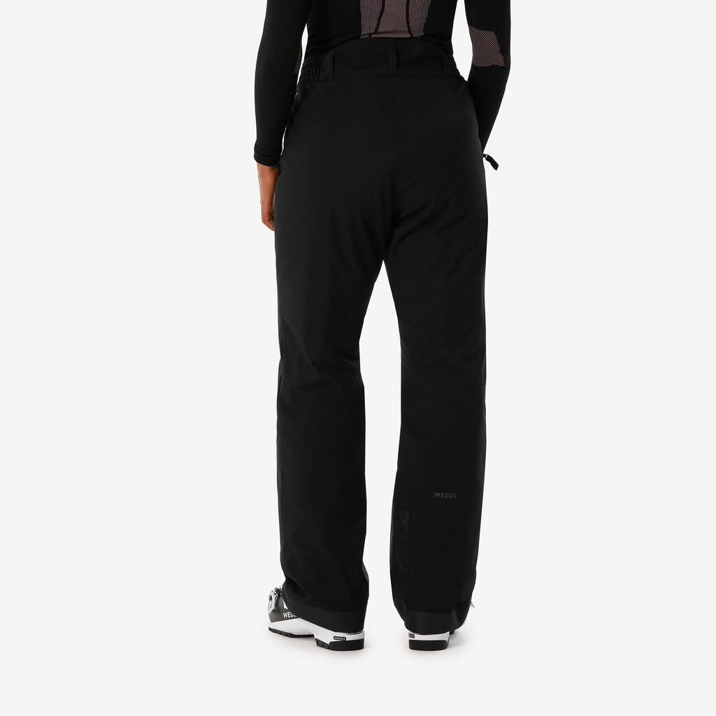 Women’s warm and comfortable skiing and snowboarding trousers, Ski 100 - Black