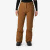 Women's Warm and Waterproof Snowboard Trousers SNB 500-Camel