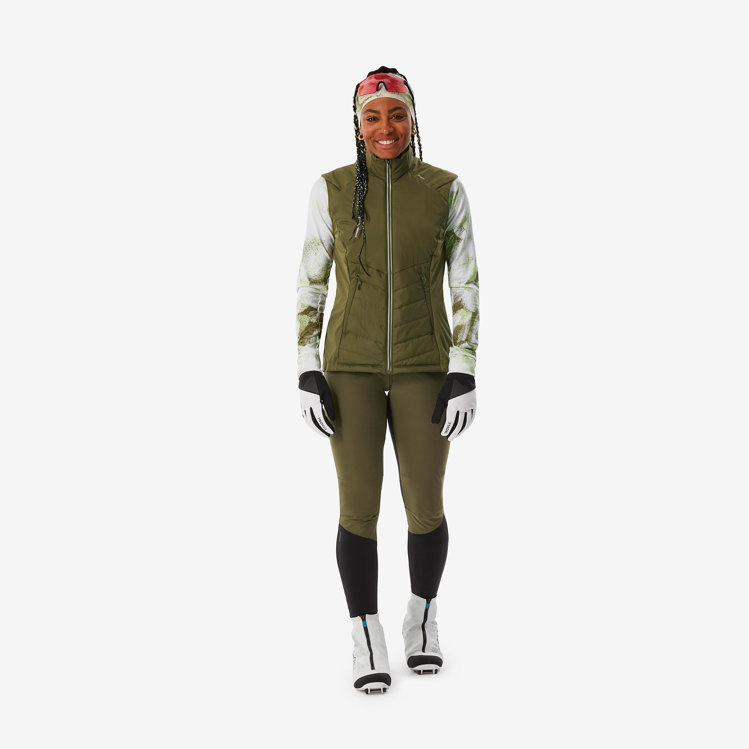 Gilet sci di fondo donna XC S500 kaki 3/13