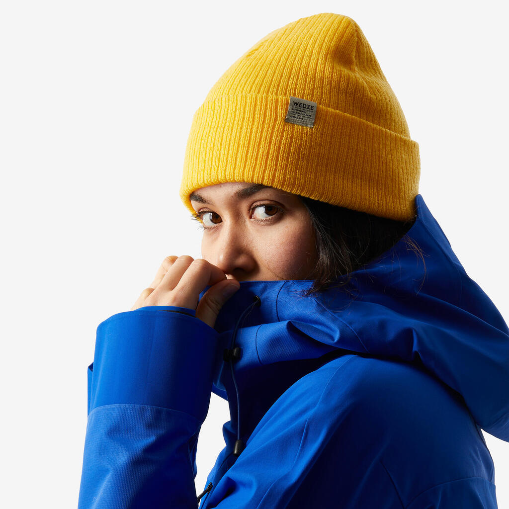 ADULT SKI HAT - FISHERMAN - PURPLE