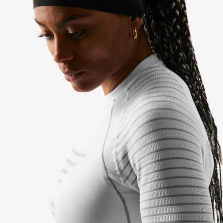 Γυναικεία μπλούζα εσώρουχο για σκι 980 - Λευκό