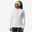 T-shirt de ski de fond manches longues femme, 100 haut blanc