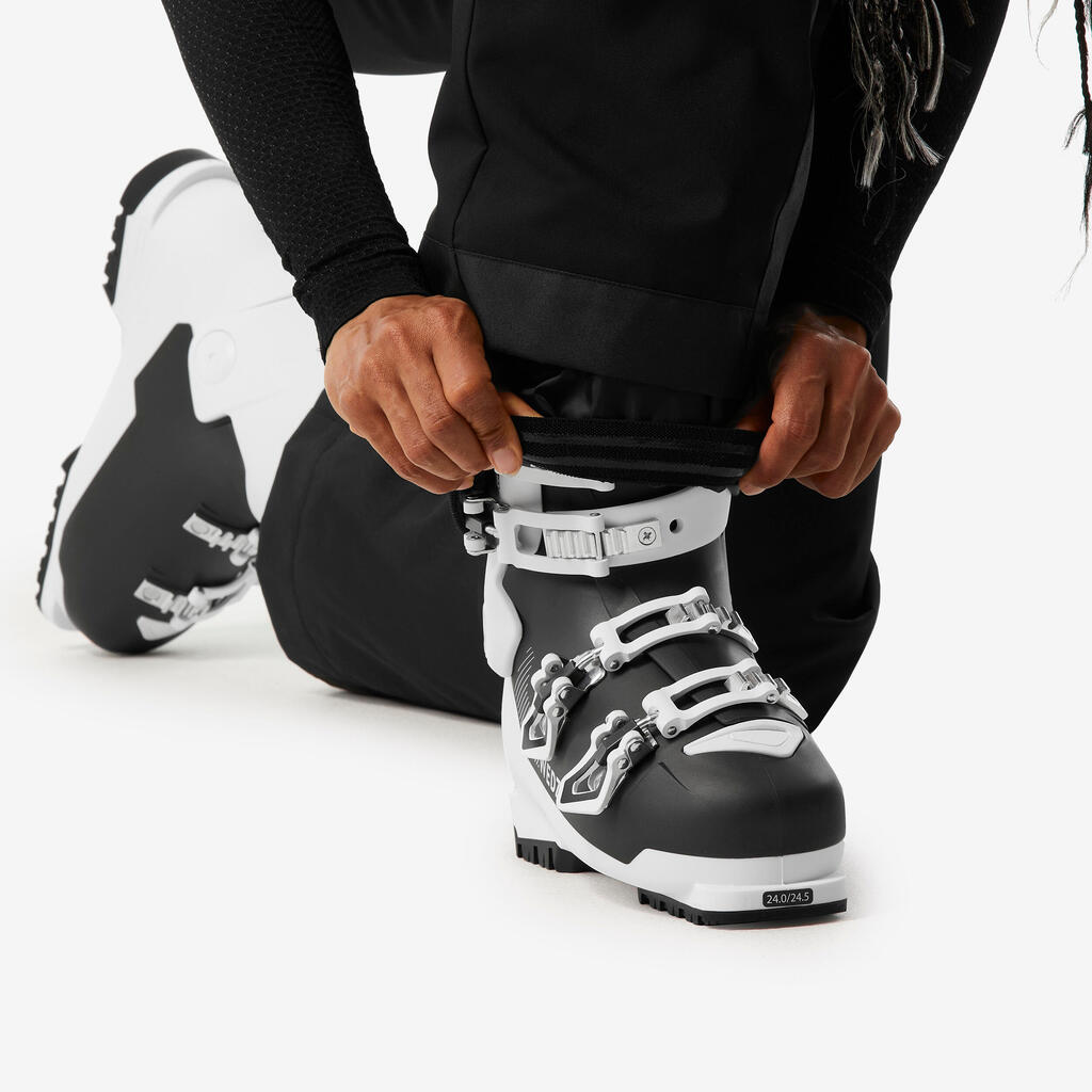 Women’s warm and comfortable skiing and snowboarding trousers, Ski 100 - Black