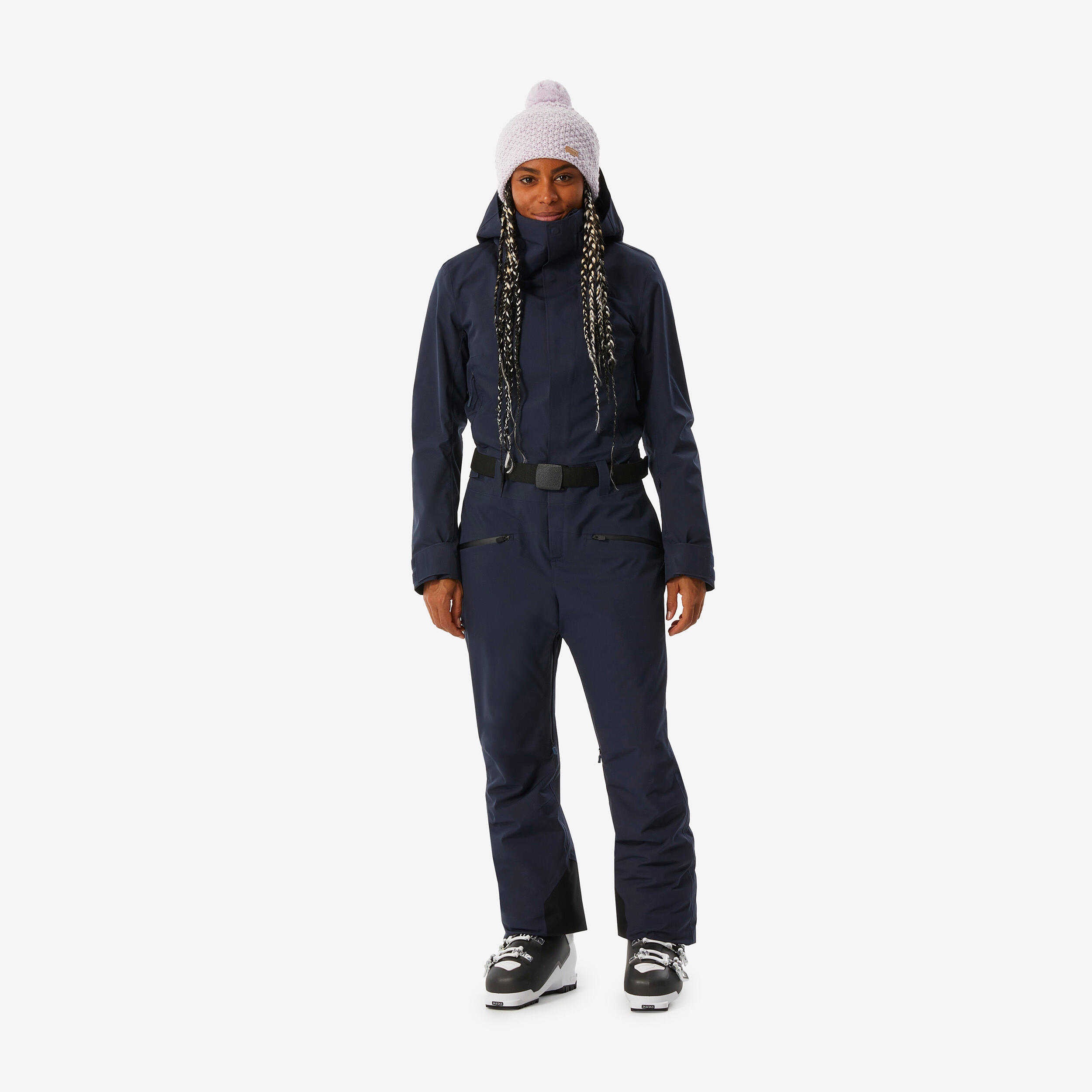 WEDZE Skianzug Damen warm und luftundurchlässig - 500 marineblau