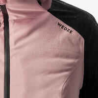 Women's Warm and Waterproof Ski Jacket 500-Pink and Black