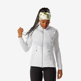 Gilet de ski de fond femme, 500 vert