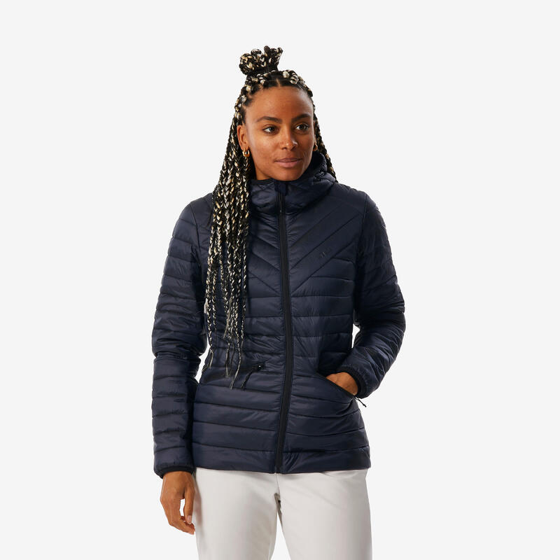 Chaqueta acolchada de esquí y nieve perlante Mujer Wedze SKI500