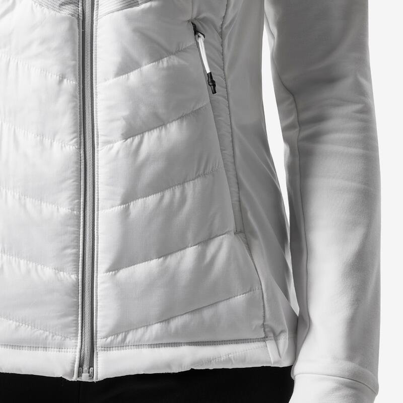 Gilet ski de fond 500 femme, blanc