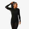 Women’s comfortable, soft & seamless base layer ski top - BL 500 - Pink / Black