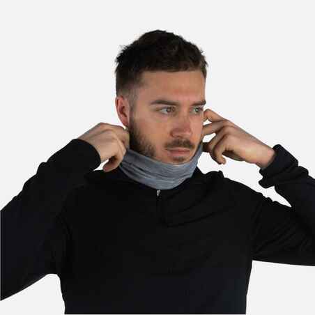 KIPRUN unisex running neck warmer/multi-function headband - mottled grey