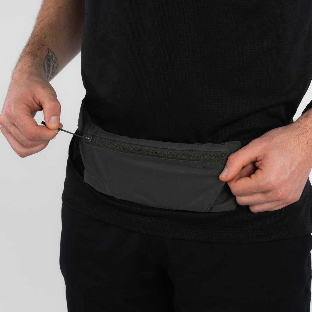 Cangurera de running para smartphone básica con 2 compartimentos unisex Kiprun