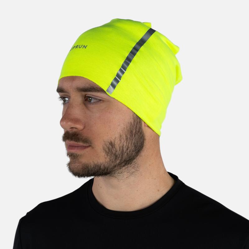 Scaldacollo multiuso running adulto unisex giallo fluo