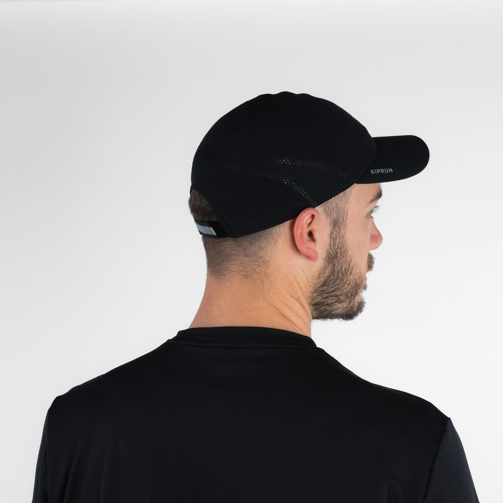 Men's Women's KIPRUN Adjustable Running Cap - black